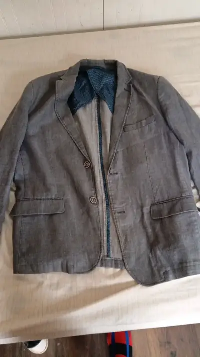 Blazer gris para hombre en buen estado - miniatura 1