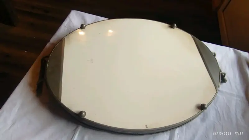 Gran bandeja ovalada vintage art Deco - 3