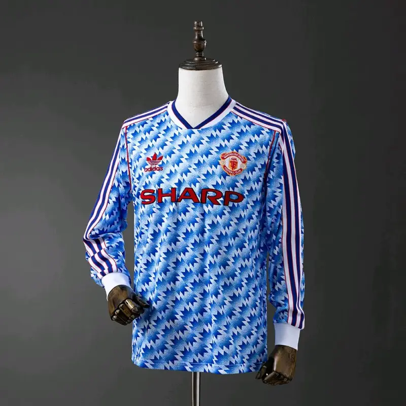 Camiseta retro Manchester United azul talla 2XL - 2