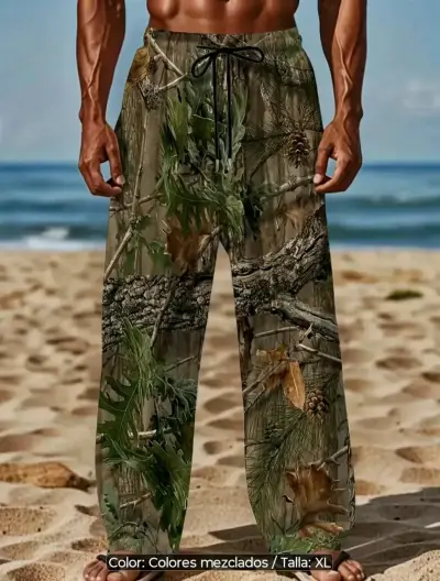 Pantalones de playa camuflados para hombre XL - miniatura 1