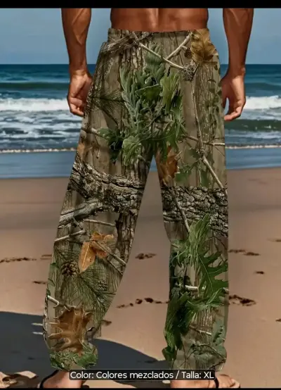 Pantalones de playa camuflados para hombre XL - miniatura 2
