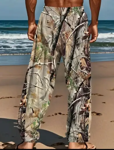 Pantalones de playa camuflados para hombre XL - miniatura 3