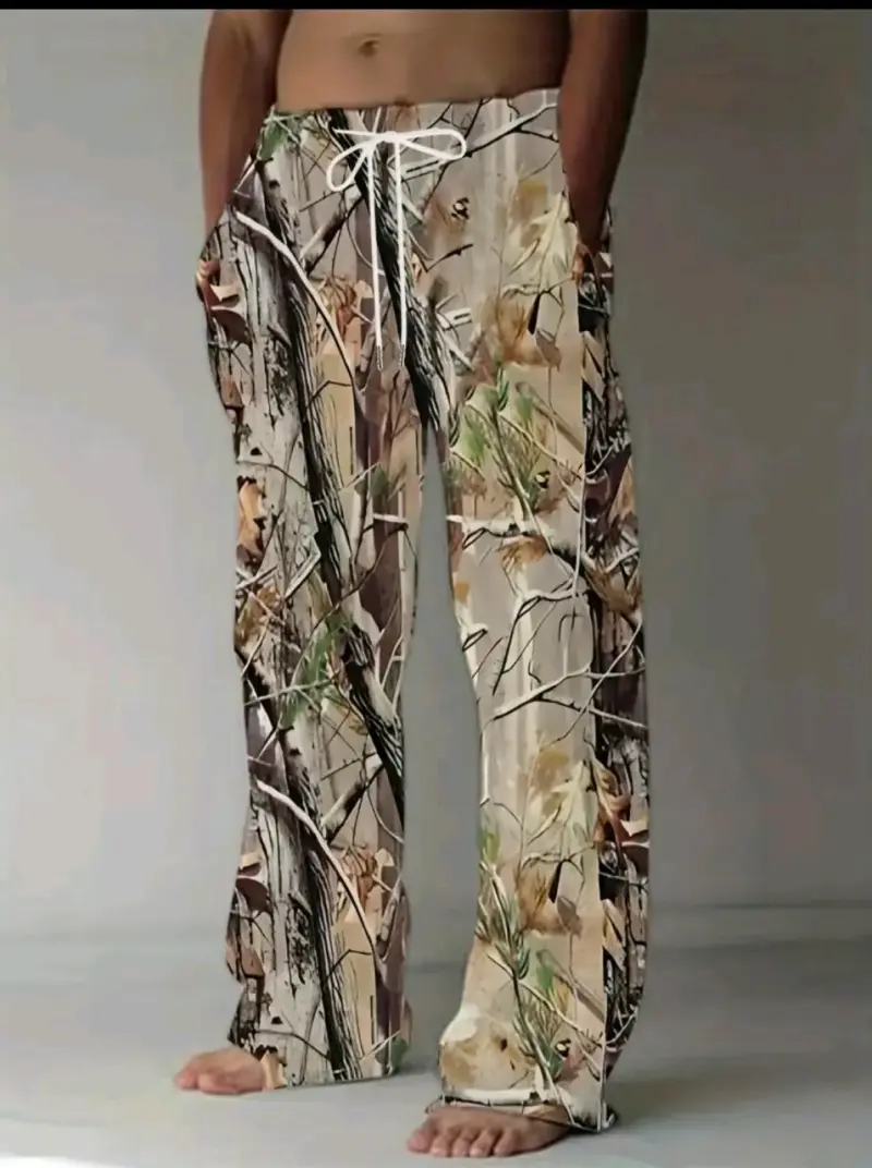Pantalones de playa camuflados para hombre XL - 4