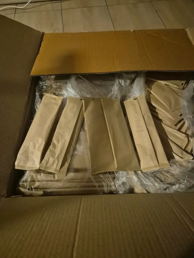 500 Cubiertos de madera ecológicos desechables - 2