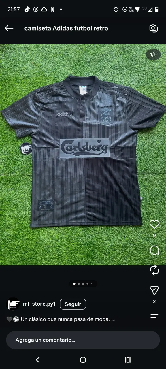 Camiseta retro de fútbol Adidas Liverpool xxl - 1