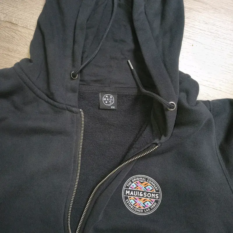 Polerón con capucha negro Maui & Sons XXL - 2