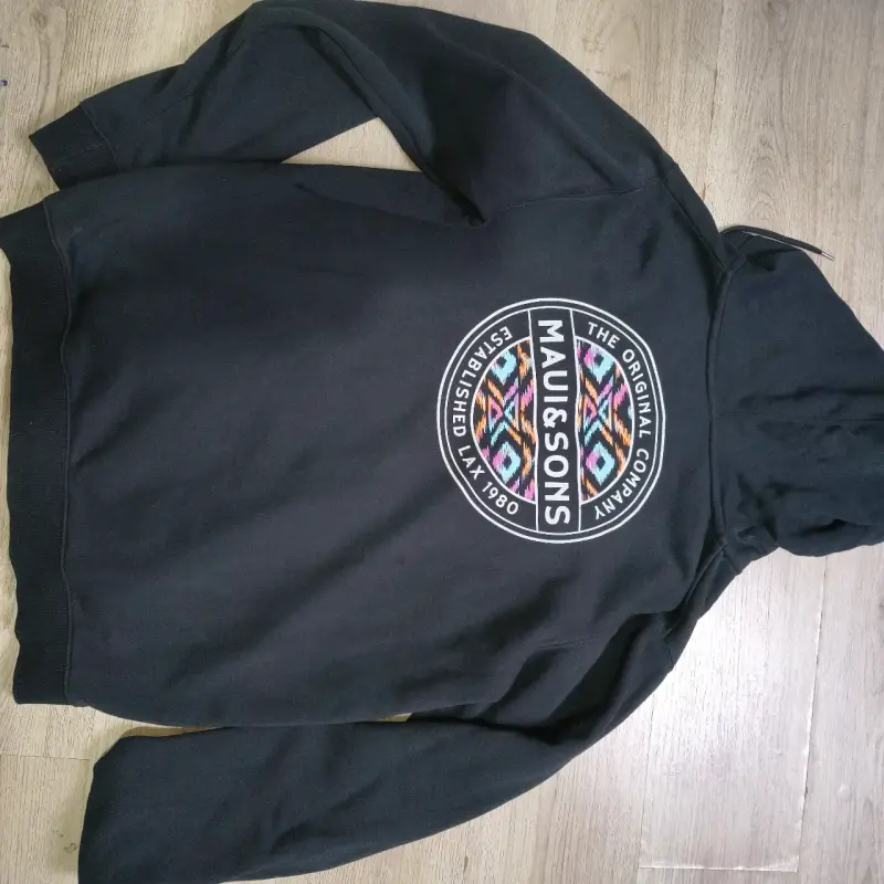 Polerón con capucha negro Maui & Sons XXL - 3