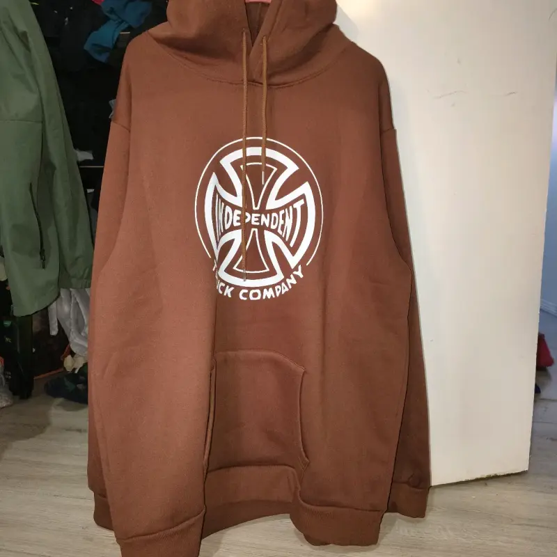 Polerón con capucha marrón Independent xxl - 4