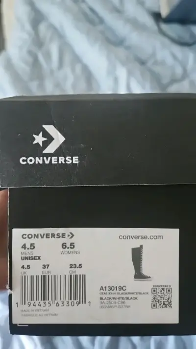 Zapatillas Converse Chuck Taylor negras a cuadros - miniatura 2