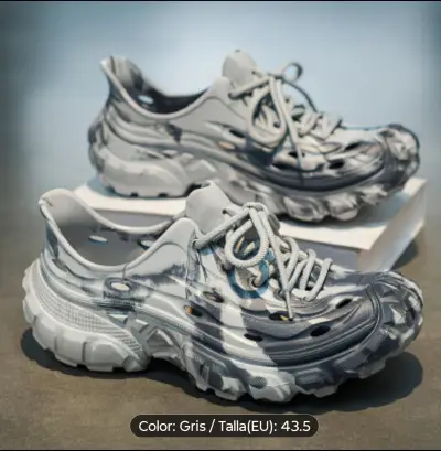 Zapatillas deportivas grises talla 44.5 - miniatura 1