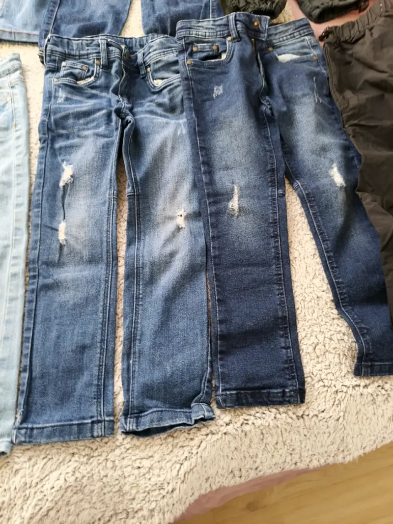 Lote de pantalones para niños en mezclilla y cargo - 3