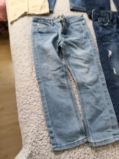 Lote de pantalones para niños en mezclilla y cargo - miniatura 4