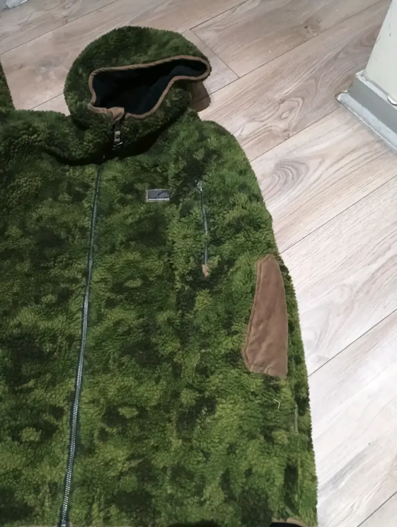 Chaqueta polar verde con capucha Falcon xl - 1