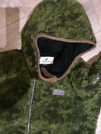 Chaqueta polar verde con capucha Falcon xl - miniatura 2