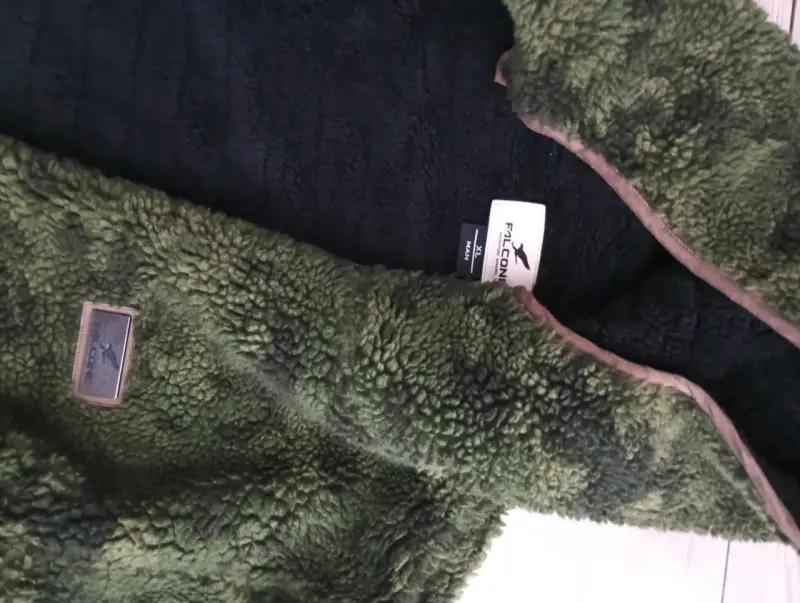 Chaqueta polar verde con capucha Falcon xl - 4