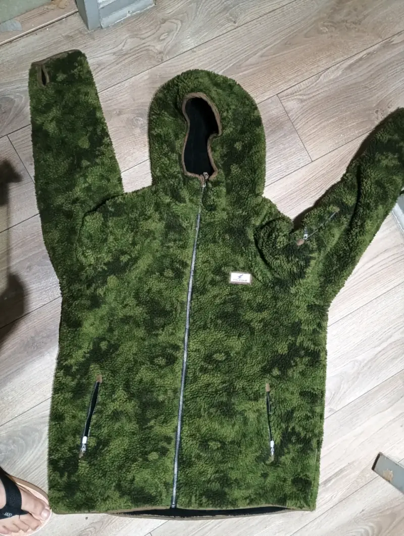 Chaqueta polar verde con capucha Falcon xl - 5