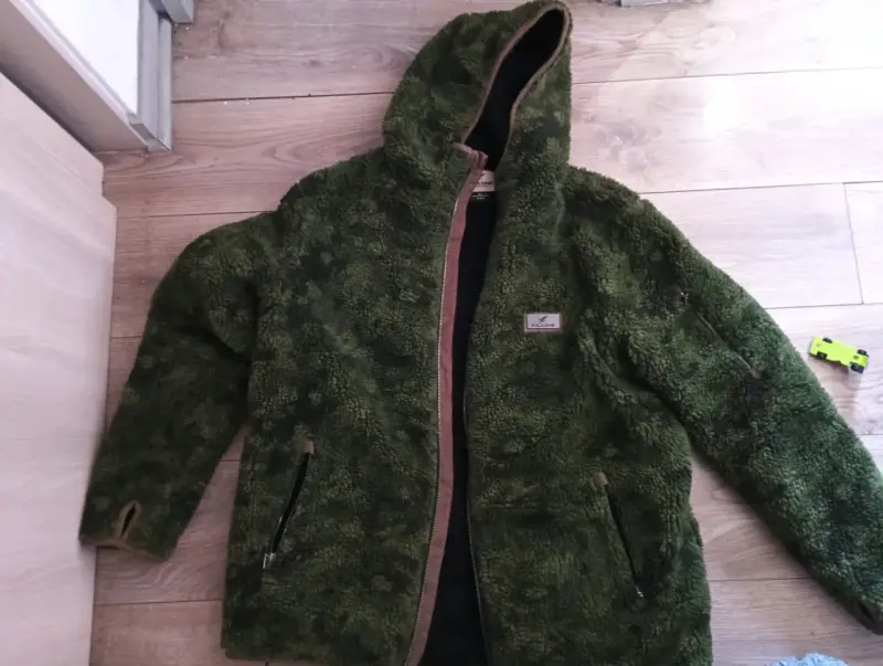 Chaqueta polar verde con capucha Falcon xl - 6