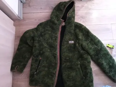 Chaqueta polar verde con capucha Falcon xl - miniatura 6