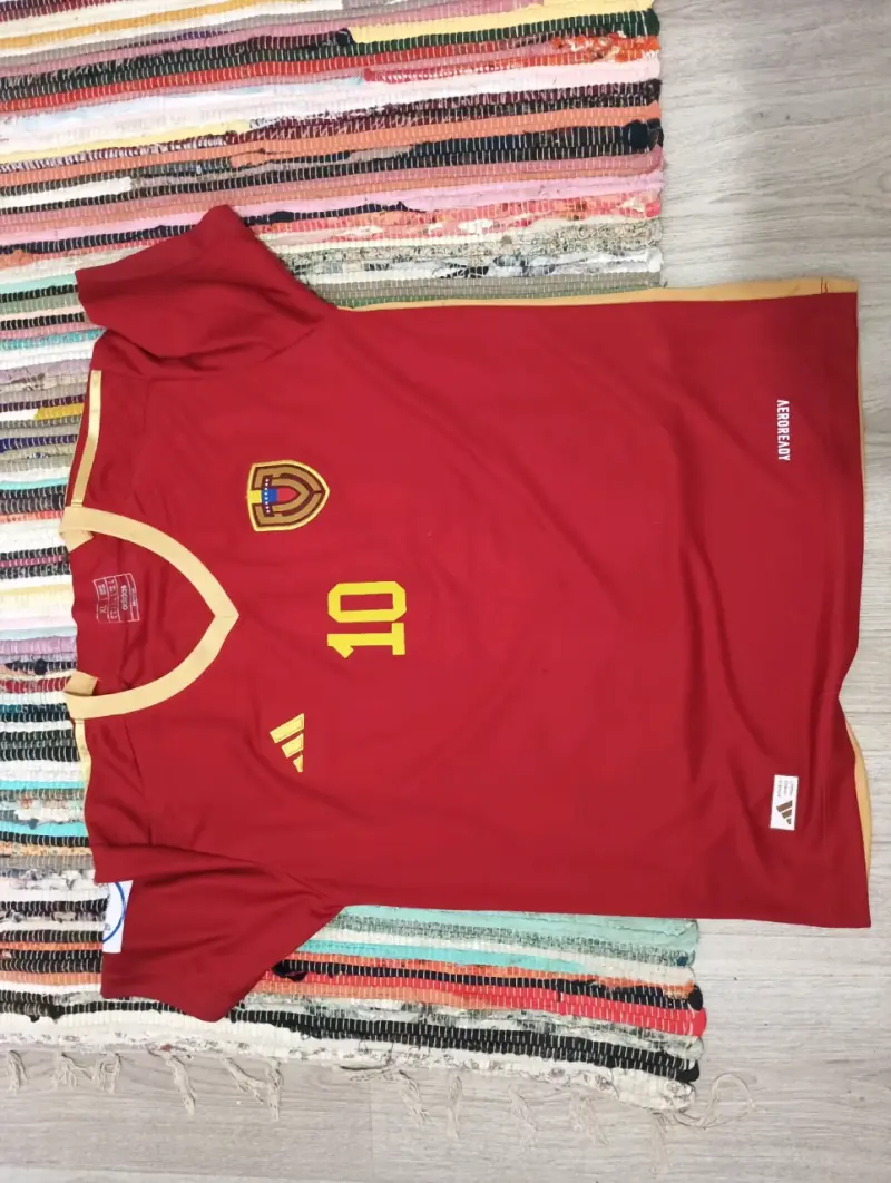 Camiseta Roja de Fútbol Número 10