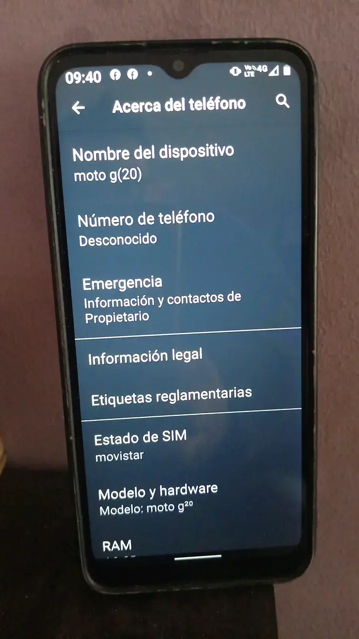 Smartphone Motorola Moto G20 en buen estado - 1