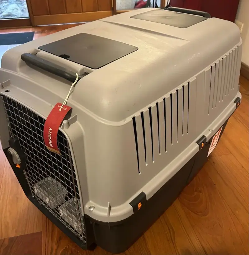 Transportadora de mascotas grande con ventilación - 1