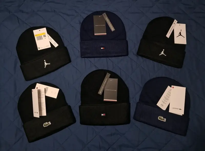 Gorros de lana Tommy Hilfiger, Lacoste y Jordan - 1