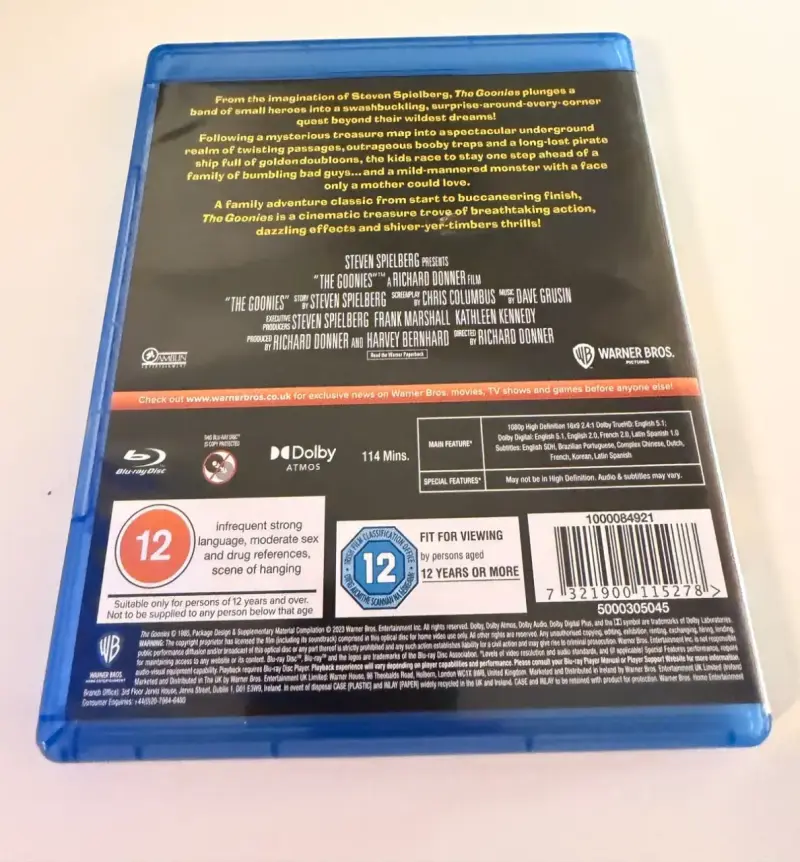 Blu-ray de la película The Goonies - 2