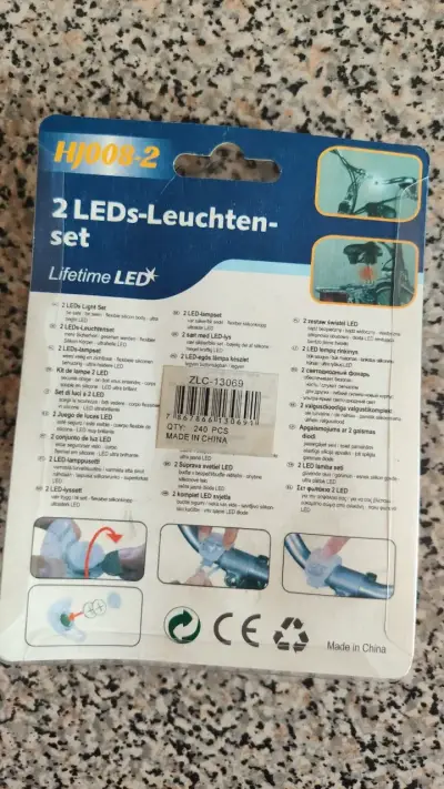 Set de Luces LED para Bicicleta HJ008-2 - miniatura 2