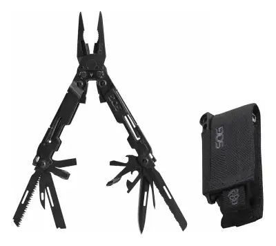 Herramienta Multitool Negra SOG con Funda - miniatura 1