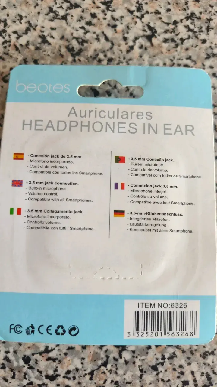 Auriculares In Ear Beotes con Micrófono - 2