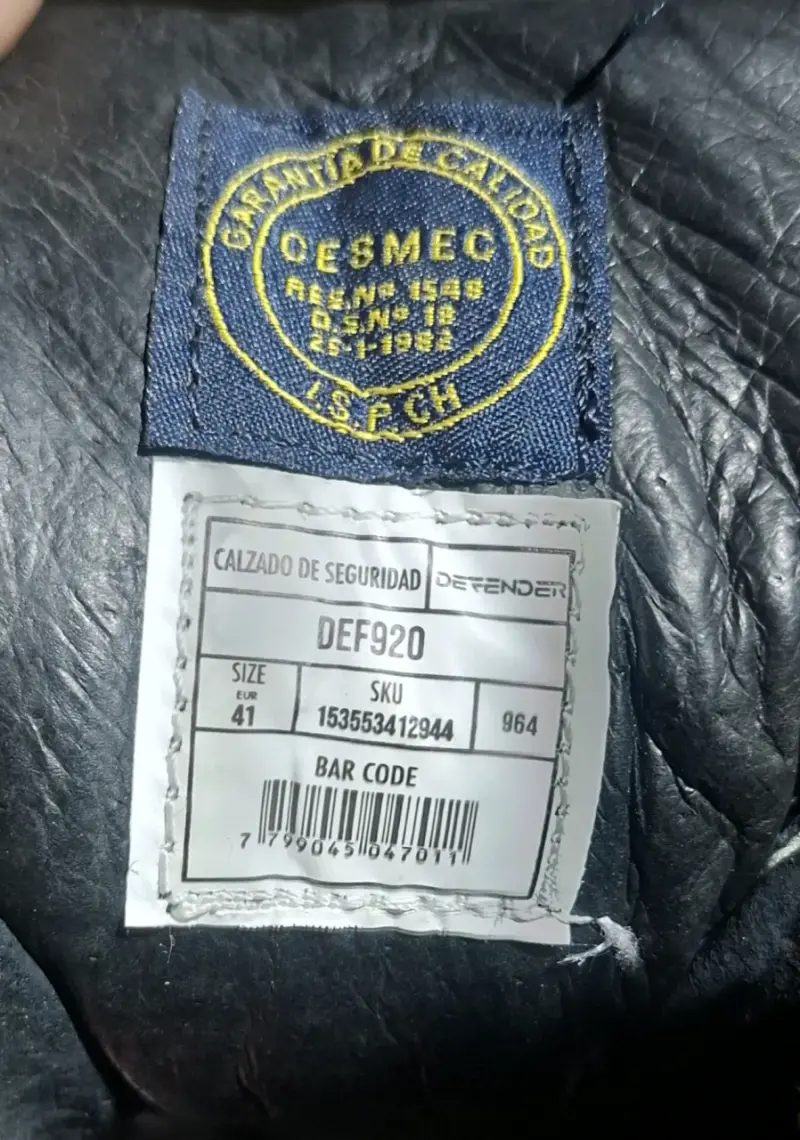 Zapatos de seguridad Defender DEF920 talla 41 - 3