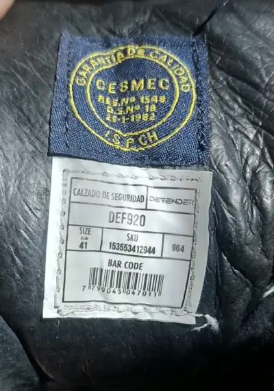 Zapatos de seguridad Defender DEF920 talla 41 - miniatura 3