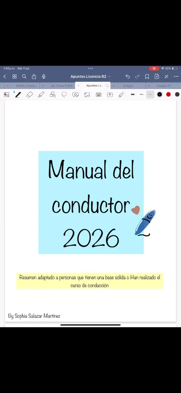 Resumen Manual del Conductor 2026 para Licencia B2