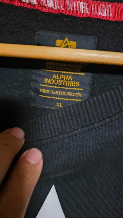 Polerón negro Alpha Industries XL - miniatura 3