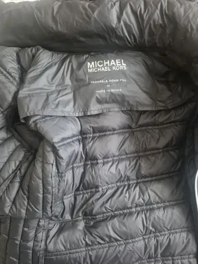 Chaqueta plumas negra Michael Kors para mujer - miniatura 2