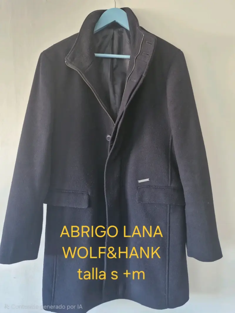 Abrigo de lana Wolf&Hank talla S/m