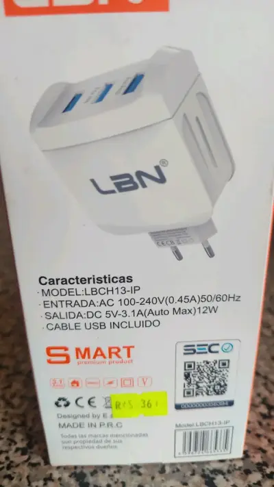 Cargador de Viaje LBN 3USB con Cable IP - miniatura 3