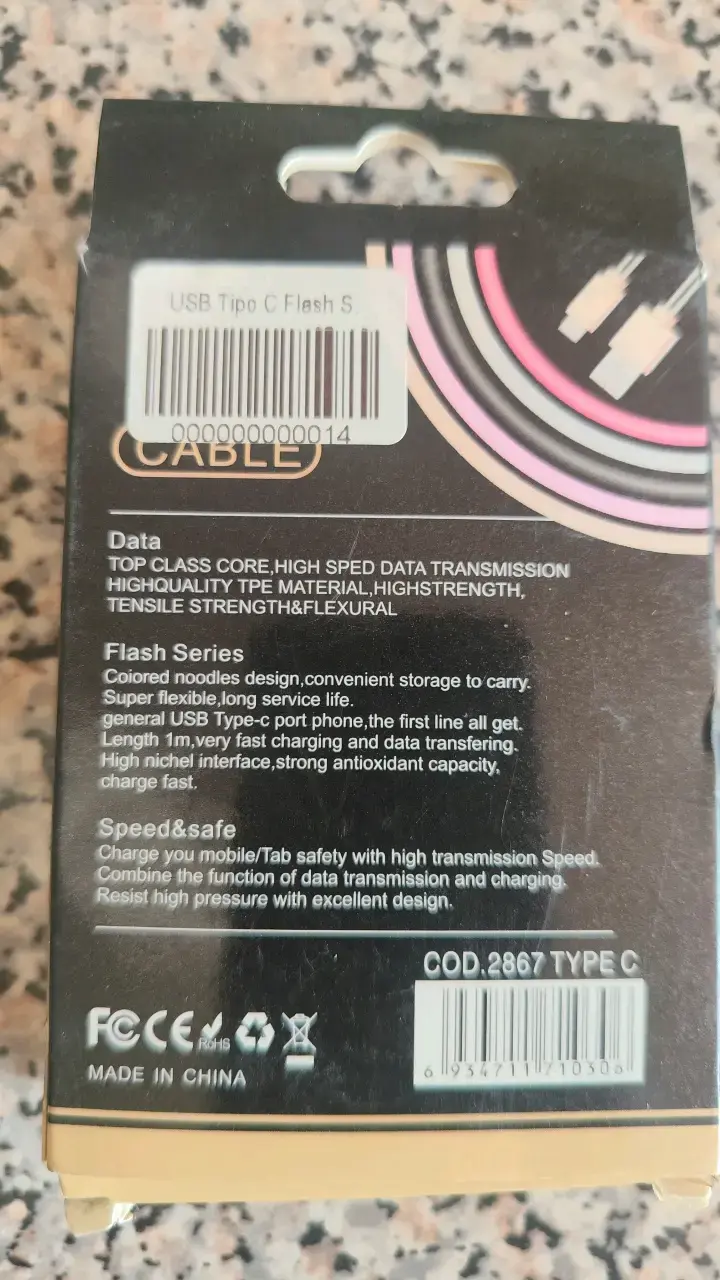 Cable USB Tipo-C Flash Series de alta velocidad - 2