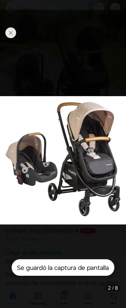 Coche de bebé Bebesit con silla de auto - 3