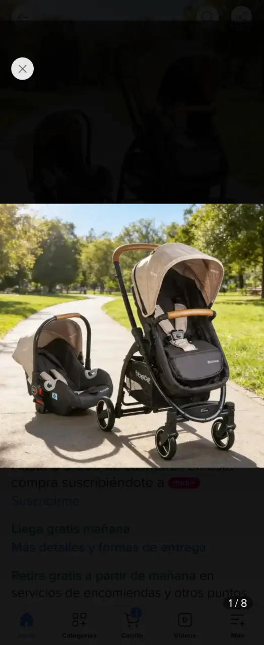 Coche de bebé Bebesit con silla de auto - 5