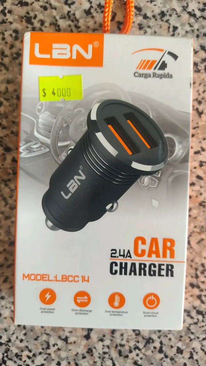 Cargador de Auto USB LBN 2.4A - 1