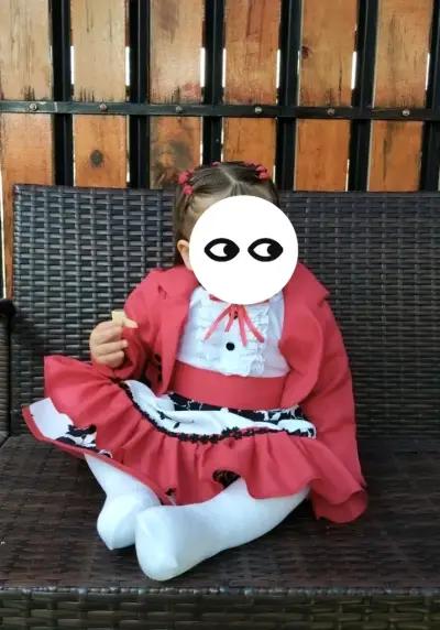 Vestido de huasa de salon con chaqueta - miniatura 1