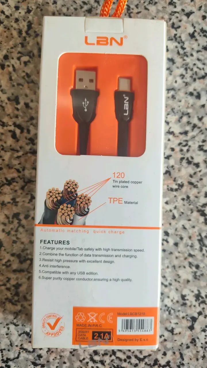 Cable USB Tipo C LBN 1200mm Carga Rápida - 2