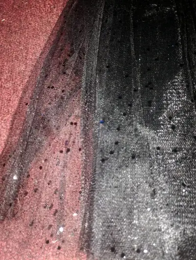 Falda de tul negra con brillo - miniatura 2