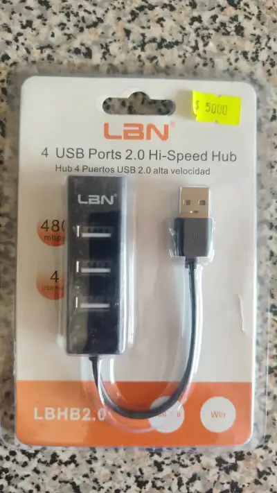 Hub USB 2.0 de 4 Puertos LBN Alta Velocidad - miniatura 1