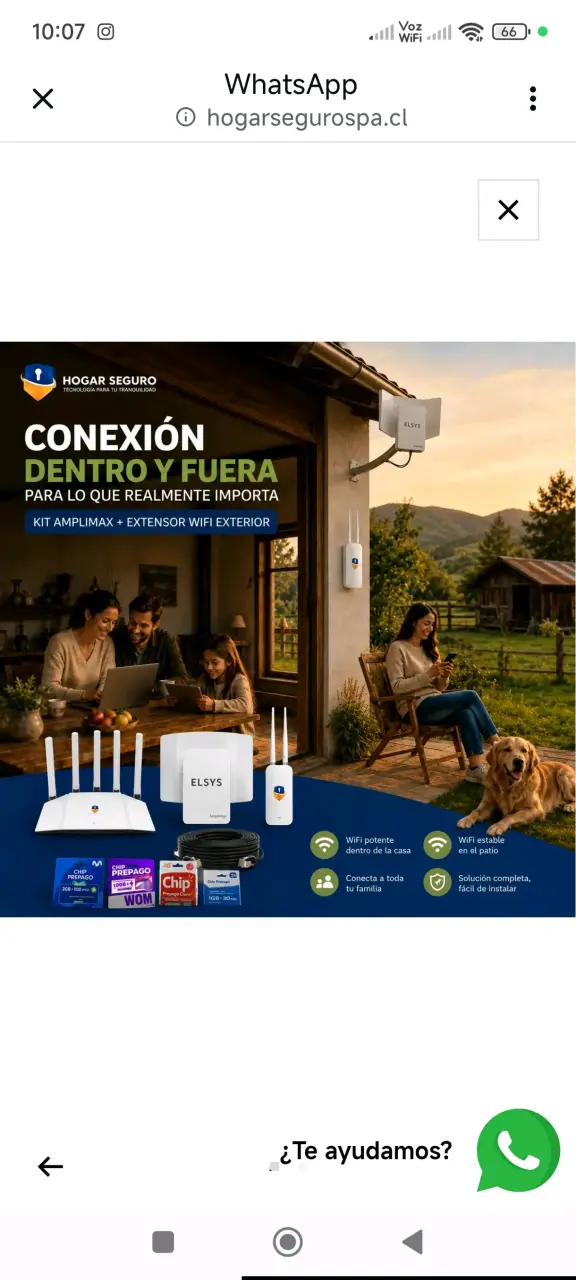 Antena Elsys con router - 3