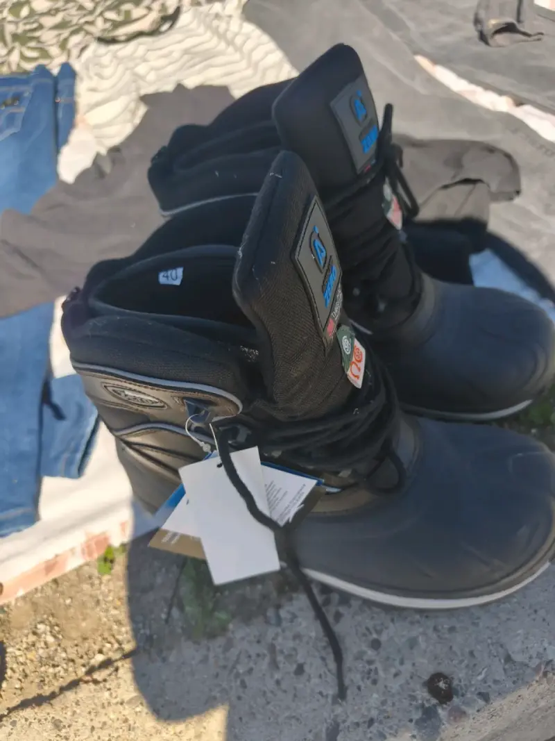 Botas de trabajo impermeables negras talla 40
