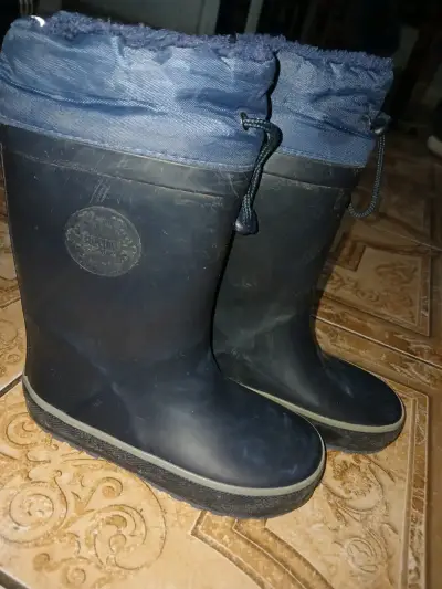 Botas de lluvia para niños azul marino - miniatura 1