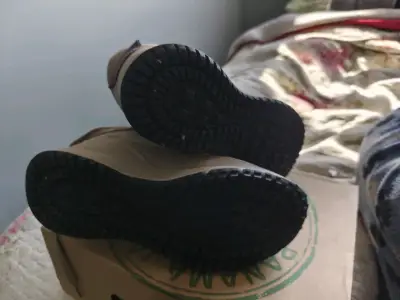 Botas de senderismo para mujer color beige - miniatura 1