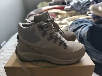 Botas de senderismo para mujer color beige - miniatura 2